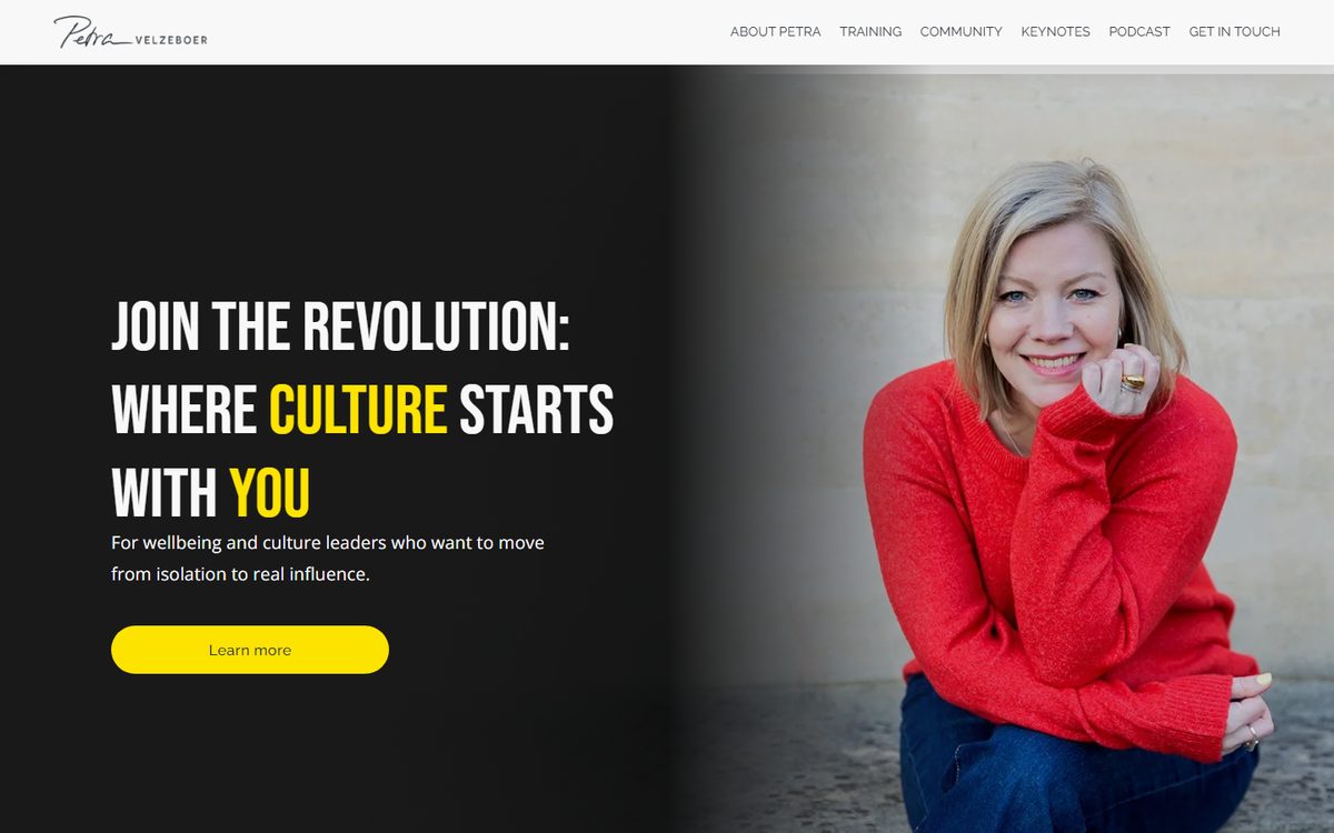 Petra Velzeboer website screenshot